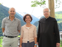 Marco Leutenegger, Judith Huonder und Pater Pirmin Gnädinger Marco Leutenegger, Judith Huonder und Pater Pirmin Gnädinger